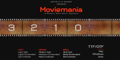 Moviemania Font Poster 11