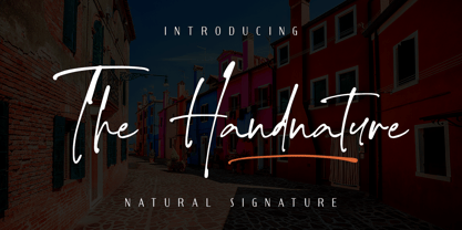 The Handnature Font Poster 1