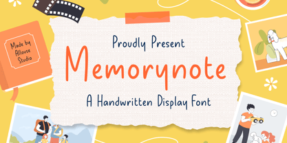 Memorynote Font Poster 1