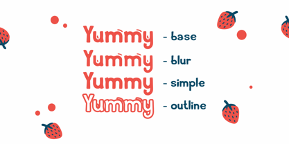 Yummy Delivery Font Poster 2