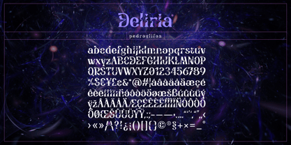 Deliria Font Poster 6