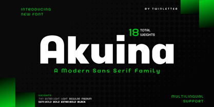 Akuina Font Poster 1