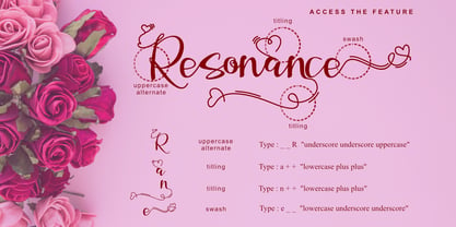 Resonance Love Font Poster 6