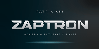 Zaptron Font Poster 1