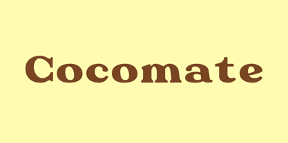 Cocomate Font Poster 1