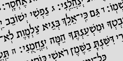 Hebrew Gigi Std Font Poster 1