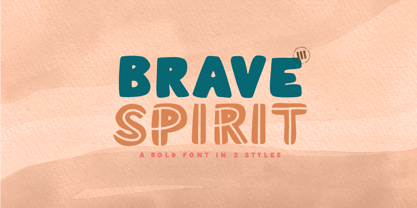 Brave Spirit Font Poster 1