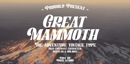 Great Mammoth Font Poster 1
