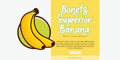 Super Banana Font Poster 3