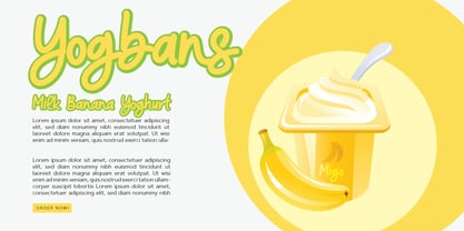 Super Banana Font Poster 4