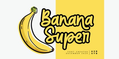 Super Banana Fuente Póster 1