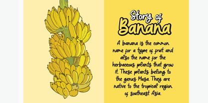 Super Banana Font Poster 2