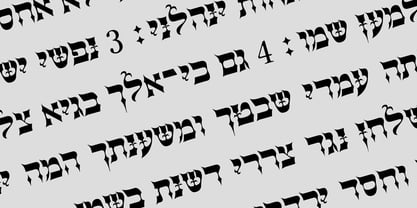 Hebrew Rose Pro Font Poster 3
