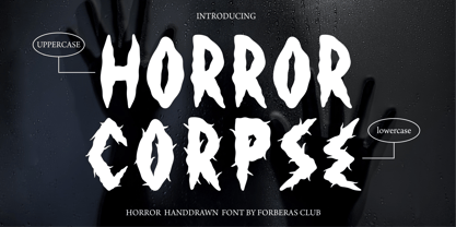 Horror Corpse Font Poster 1