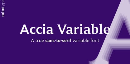 Accia Variable Font Poster 1