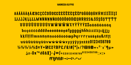 Magnesia SF Font Poster 5