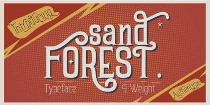 Sand Forest Font Poster 1