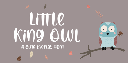 Little King Owl Font Poster 1