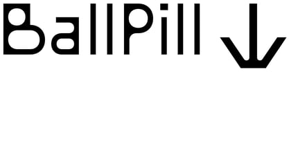 Ballpill Font Poster 1