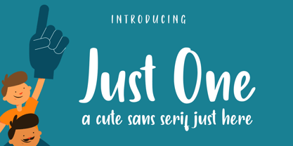 Just One Font Poster 1