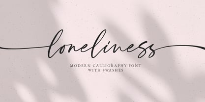 Loneliness Font Poster 1