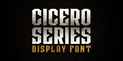 Cicero Series Font Poster 1