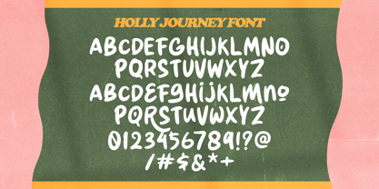 Holly Journey Font Poster 8