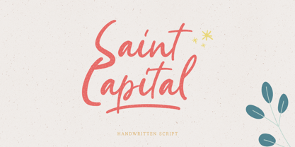 Saint Capital Font Poster 1