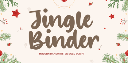 Jingle Binder Font Poster 1