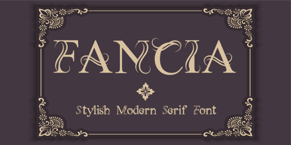 Fancia Font Poster 1