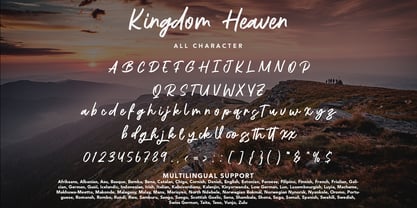 Kingdom Heaven Font Poster 8