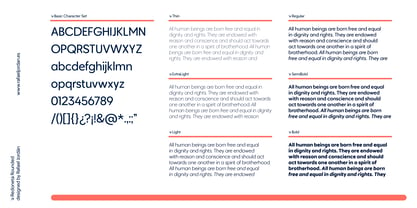 Redoneta Rounded Font Poster 3