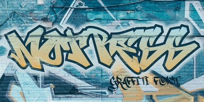Notress Graffiti Font Poster 1