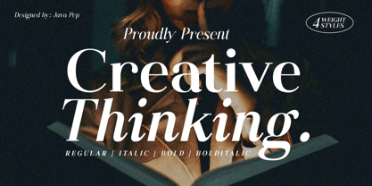 Creative Thinking Font Poster 1