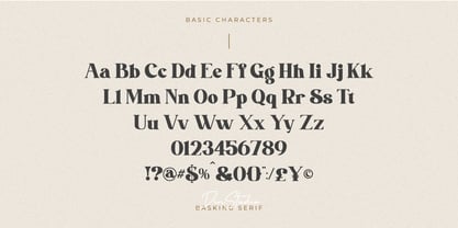 Basking Font Poster 8