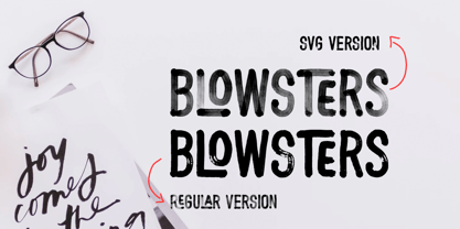 Blowsters Font Poster 5