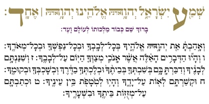 Hebrew Marge Tanach Fuente Póster 2