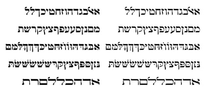 Hebrew Marge Tanach Fuente Póster 6