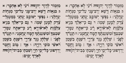 Hebrew Marge Tanach Fuente Póster 4