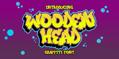 Wooden Head Font Poster 1