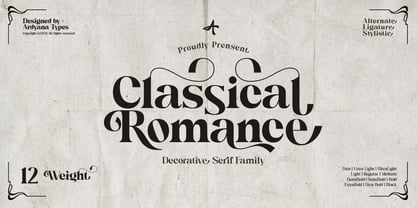 Classical Romance Font Poster 1