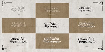 Classical Romance Font Poster 9