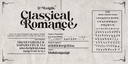 Classical Romance Font Poster 11