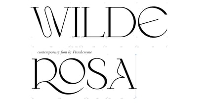 Wilde Rosa Font Poster 1