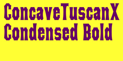 Concave Tuscan X Font Poster 3