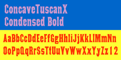 Concave Tuscan X Font Poster 5