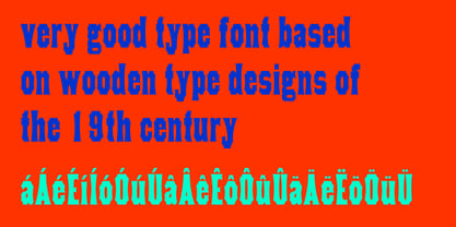Concave Tuscan X Font Poster 4