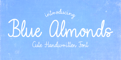 Blue Almonds Font Poster 1