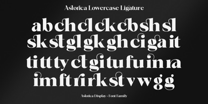 Astorica Display Font Poster 11