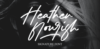 Heather Flourish Font Poster 1
